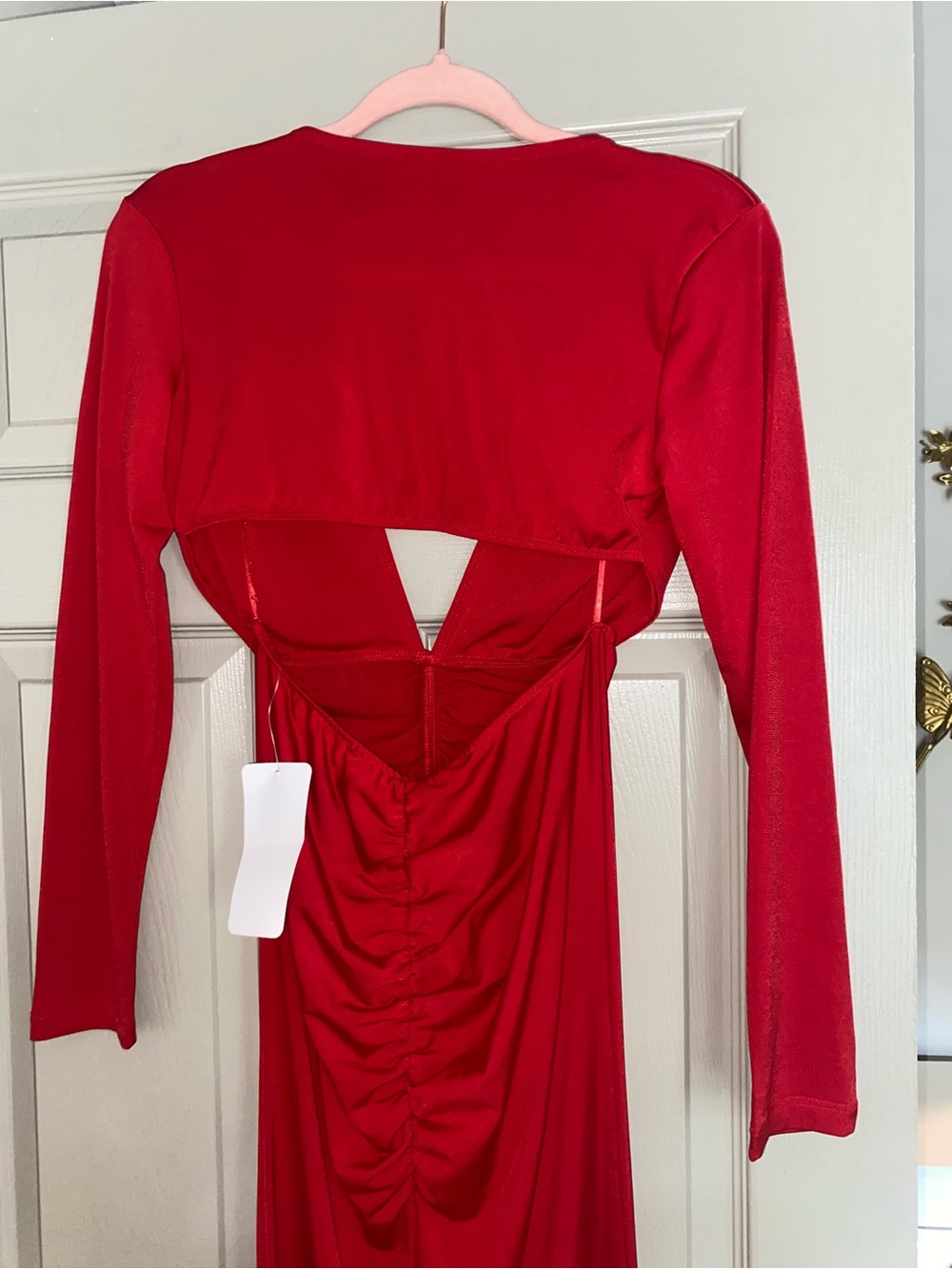 kikiriki Red Split-Front Maxi Dress - Picture 2 of 8